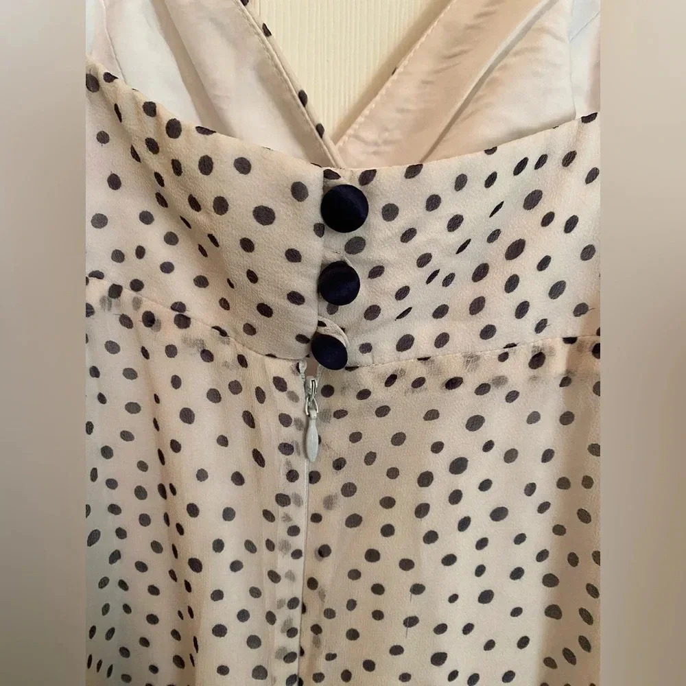 Vintage Betsey Johnson polka dot pinup Rockabilly formal dress - Picture 6 of 12